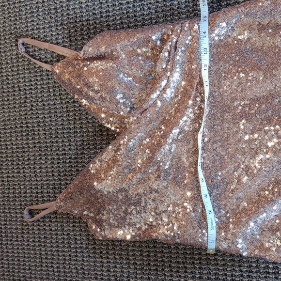 Rose gold sequin dress. - Picture 5 of 5